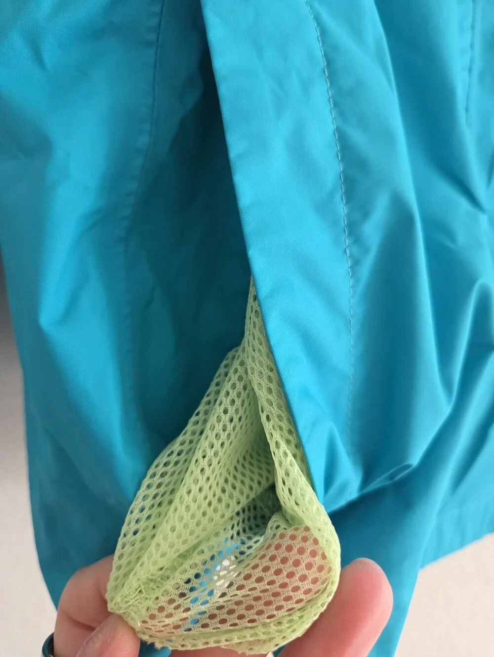 North Face DryVent Waterproof Rain Jacket Jacket Girls Large 14/16 Teal Green